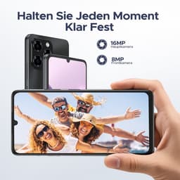 DOOGEE Note 58 Smartphone-32 GB RAM- 128GB ROM- 6.75 Inch- 90 Hz -Dual 4G LTE - Android 16 -AI-camera 16 MP- OTG - Zwart — thumbnail 4