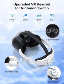 Namajunas - VR-bril geschikt voor Nintendo Switch/Switch OLED - met verstelbare HD-lenzen - 3D VR (Virtuele Realiteit) - Headset Games Accessoire Set - Switch VR Labo-bril Bril — thumbnail 3