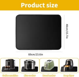 Heat Resistant Pad - Air Fryer Mat - Fireproof Kitchen Worktop Pad - Fiberglass Silicone Heat Protection Mat - Fire Resistant Mat - Worktop Protection Mat — thumbnail 7