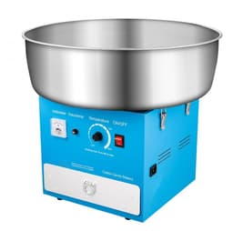 Suikerspinmachine / Suikerspin Maker - Elektrisch Commercieel - 1000W - 52 cm RVS Kom - Inclusief Suikerschep - Met Opberglade - Blauw — thumbnail 5