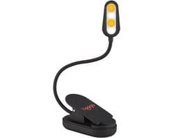 Leeslamp met Blauwlichtblokkering – Oplaadbare Amberkleurige Klem Lamp voor Comfortabel Lezen in Bed