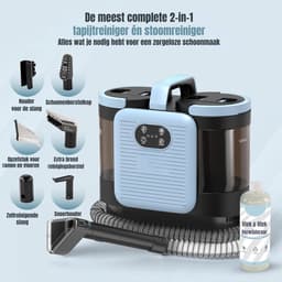 Quvo® Tapijtreiniger machine - Tapijtreiniger - Tapijtreiniger apparaat - Zwart - ‎32cm x 19cm x 32cm — thumbnail 5