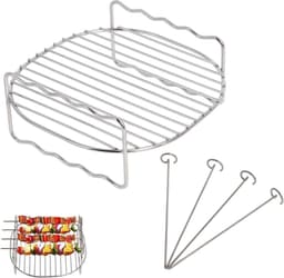 Airfryer-rek Airfryer-accessoire met 4 spiesen — thumbnail 1