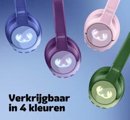 Fresh 'n Rebel Clam Junior - Koptelefoon kind - Kinder koptelefoon met Noise Cancelling - Draadloos (Bluetooth) & Bedraad – Inclusief Aux kabel (1m) - Starry Sky — thumbnail 7