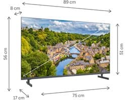 Thomson G63 Series 40FQG3S15 tv 101,6 cm (40") Full HD Smart TV Wifi Grijs
