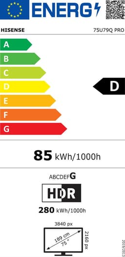 Hisense 75" ULED Mini-led U79Q PRO (2025) — thumbnail 2