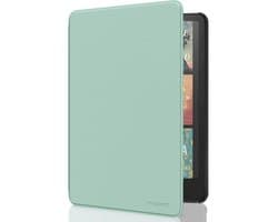 Backcover voor 7 inch E-reader, Lichtgewicht Beschermhoes met Automatisch Wekken/Slapen, Agave Groen