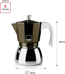 Espressomachine met Aluminium Bodem voor Inductie - 6 Kopjes — thumbnail 3