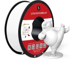 Hoogwaardig Wit PETG+ Filament 1.75mm voor 3D Printers, 1KG Spoel