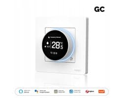 Slimme Thermostaatkranen Zigbee 5A voor CV-ketels - Wit
