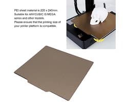 Lente Stalen Plaat, 3D-printer Bouwen Magnetisch Rubber voor Plate3D Printplaat 220x240mm Dubbelzijdig PEI