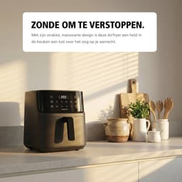 Brabantia Airfryer XXL - 7.6 liter - Digitaal Touchscreen - 8 Kookprogramma's - Tot 8 Personen - PFAS-Vrij - 80ºC tot 200ºC - 1700 Watt - BBEK1138 — thumbnail 7