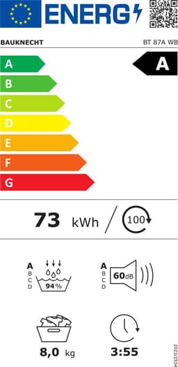 Bauknecht BTSV 87A WB | Warmtepompdroger | 8 kg | A label | Duits display — thumbnail 2