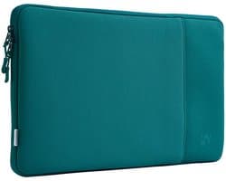 imoshion Laptop sleeve met vak - Laptop Hoes geschikt voor 15 / 15.3 / 15.6 / 16 / 16.2 inch - Petrol Green