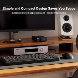 Fosi Audio V3 Amplifier Stereo HiFi, 300Wx2, Chip TPA3255, Mini Stereo Amplifier, 2 On-Amp TI NE5532 Replaceable, Innovative Design for Heat Dissipation, 2.0 Channel Class D Power Amplifier — thumbnail 2