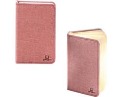 Slimme Boeklamp - Mini Linnen Blush Roze