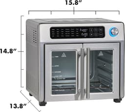 Extra grote Franse deur airfryer met oven, 24 kookfuncties en digitale bediening, 26QT capaciteit — thumbnail 7