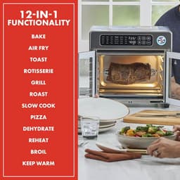 Extra grote Franse deur airfryer met oven, 24 kookfuncties en digitale bediening, 26QT capaciteit — thumbnail 4