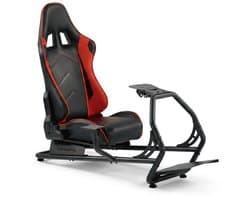 VDD Gaming - Racestoel - Race simulator - Sim Racing Cockpit - Racestoelen - Racing seat - Cockpit - Racing cockpit - Race simulator compleet - Race sim stoel - Cockpit Simulator - Volledig Verstelbaar - ZONDER monitor Bevestiging - Incl. Race stoel
