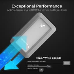 Kleine en Robuuste 1TB USB 3.2 Externe SSD met Waterdichte Behuizing — thumbnail 2