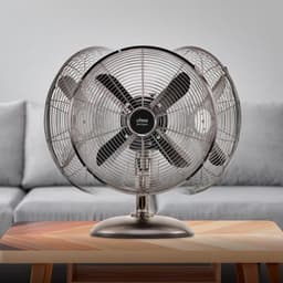 Tafelventilator 30cm - Staand Model met 3 Snelheden en Metal Look - 40W — thumbnail 5