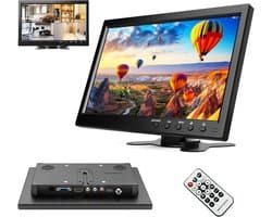Draagbare 10.1 Inch LCD Monitor met HDMI, VGA en BNC - Voor CCT, Gaming en Auto