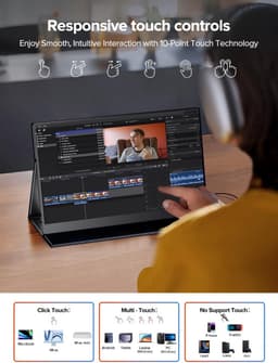 Draagbare Externe Monitor 15.6 Inch Full HD Touchscreen — thumbnail 4