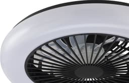 Brilliant Montero - Plafondventilator - LED 20W - CCT - 2700K-6500K - Dimbaar - Afstandsbediening - Zwart — thumbnail 3