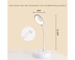 Flexibele USB LED Leeslamp met Zwanenhals - 12 LED's - Set van 2