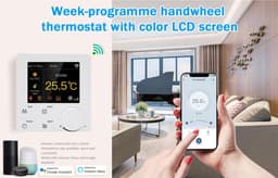 Slimme Wifi Thermostaat voor Airconditioning en Waterverwarming met Kleurenscherm en Spraakbesturing — thumbnail 5
