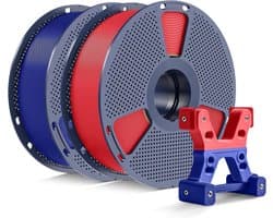 2 kg PETG Filament 1.75 mm Spoel - Rood & Blauw Bundel - Hoge Nauwkeurigheid 3D Printer Materiaal
