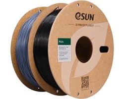 Hoogwaardig PLA+ 3D Printer Filament 1.75mm - 2 Rollen (Zwart + Grijs)