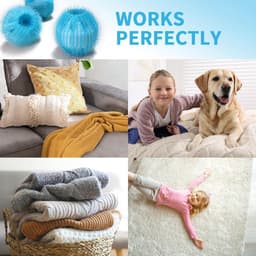 12 Stuks Pluisbollen Wasmachine - Herbruikbare Haarvanger voor Honden- en Kattenharen — thumbnail 2