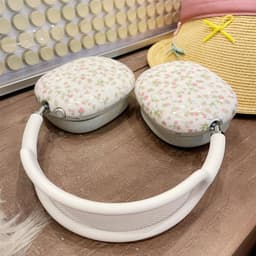 Beschermhoes voor AirPods Max - Roze Bloemenpatroon - Schokbestendig Oplaadcassette — thumbnail 5
