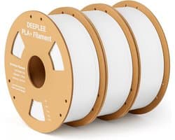 PLA+ 3D Printer Filament 1.75mm Wit - Hoge Maatnauwkeurigheid - 3 kg Spoel