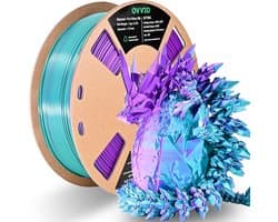 Zijde PLA Filament 1,75mm Tweekleurig Paars en Hemelsblauw 1kg 3D Printer Materiaal