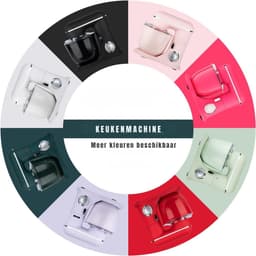 REN® Mixer met mengkom - Mixer - Mixer met mengkom keukenmachine - Roze - ‎22cm x 35cmx 33 cm; 4.25 kg — thumbnail 3