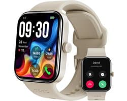 Smartwatch met AMOLED-scherm en Bluetooth Bellen - Fitnesstracker met Hartslag, Zuurstof & Slaapmonitoring - IP68 Waterdicht