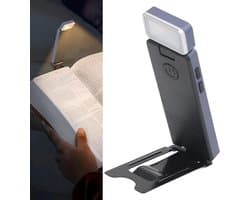 Oplaadbare Boekenleeslamp met Clips - 3 Kleuren & Traploos Dimbaar Nachtleeslamp