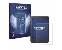 Savvies - Screenprotector voor Kobo Clara 2E - Folie Beschermfolie transparant 6 Stuks