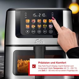 Heteluchtfriteuse XL met Extra Groot Volumen 7,5 Liter en Digitaal Touchscreen — thumbnail 5