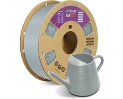 3D Printer Filament - ASA Materiaal - Buitenonderdelen Printen - Premium UV Bestendig - 1.75mm 1kg - Grijs