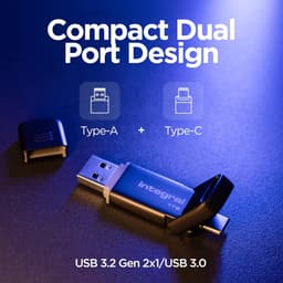 Draagbare SSD - Snelle Opslag - Bestanden Overzetten - Dubbele USB Poorten - 512 GB Capaciteit — thumbnail 2