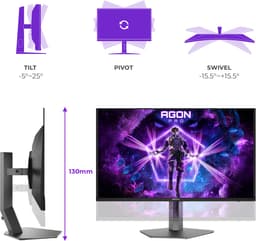AOC AGON PRO AG326UZD2 31.5'' 4K UHD gaming monitor — thumbnail 4
