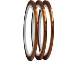 3 Rollen Polyimide Tape Hoge Temperatuur - Thermische Isolatie voor 3D Printer en Lassen
