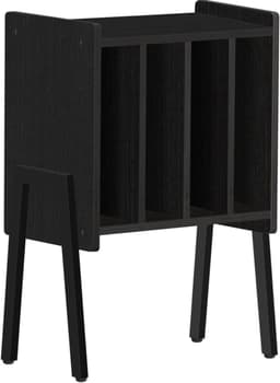 SNJY® Platenspeler Meubel - Platenspeler Kast - LP Houder - Platenhouder - 30D x 40B x 66H cm - Zwart — thumbnail 3