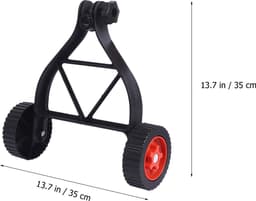 Vervangend Maaiwiel – Universeel Trolleywiel voor Grasmaaier & Tuin – 35 cm Stevig Rubber & IJzer – Slijtvast & Stil – Zwart — thumbnail 5