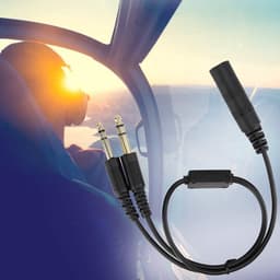 Helikopter Headset Adapter voor Luchtvaart Headset - Universele Stekkers & Connectors — thumbnail 2