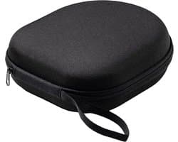 Phreeze Koptelefoon Hoes - met Opbergvak- Stevig - Waterbestendig - Draagbaar - Koptelefoon case geschikt voor Bluetooth Hoofdtelefoon, Bose, JBl, Sony - Hard Case - Koptelefoonhoes - Beschermhoes - Zwart — afbeelding 1