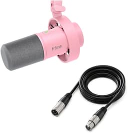 FIFINE K688 - Met XLR - USB / XLR - Dynamische Microfoon - Streaming - Podcasting - Gaming - Geschikt voor PS4 / PS5 / PC - Roze — thumbnail 1